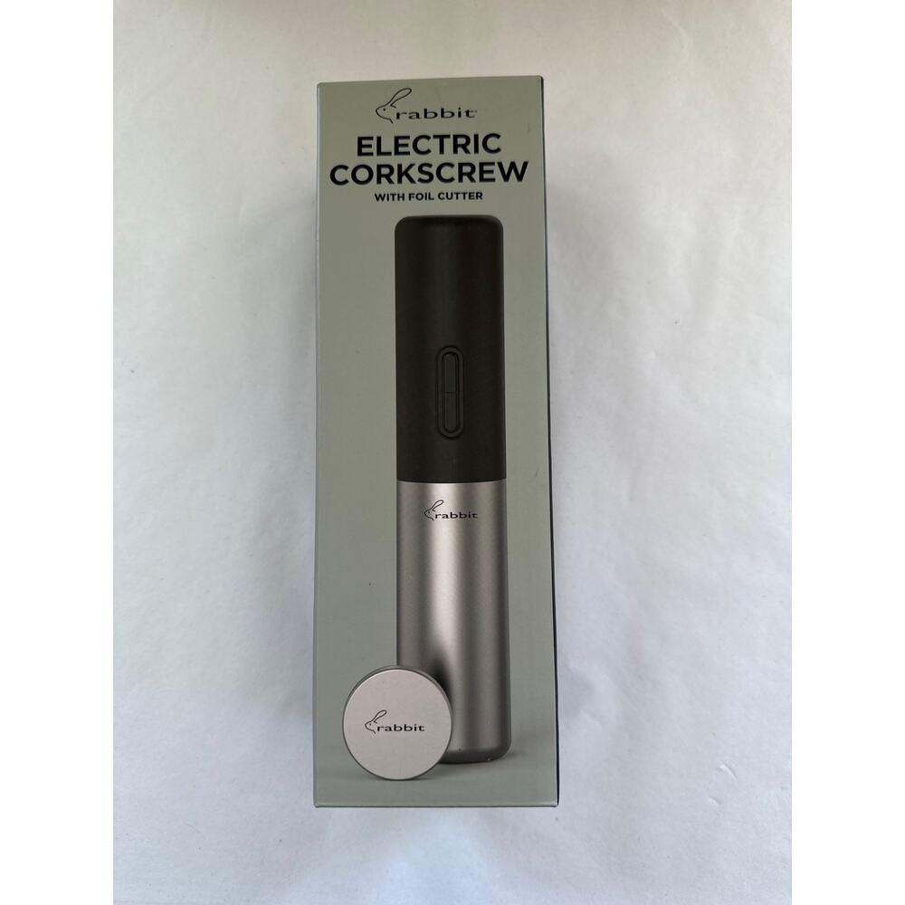 Rabbit Electric Corkscrew Wine Bottle Opener with Foil Cutter New in Open Box - Picture 2 of 7